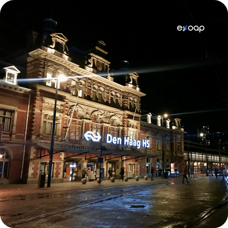 Estación de tren en Holanda